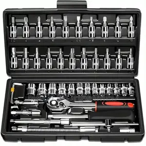46-Piece Socket Wrench Set - Car & Motor Repair Tools