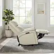 Leather Power Recliner with Power Headrest - 4