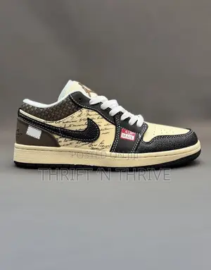 Nike Air Jordan 1 Low SE 'Air Mail' - Cream, Black, Brown