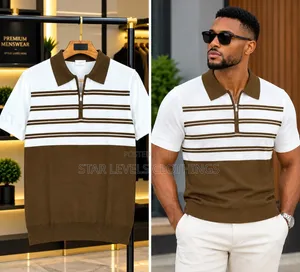 Quality Quarter Zip Knitted Club T for Men