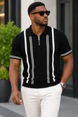 Classic Charm Knitted Club T-Shirts for Men - 1