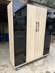 Royal Comfort Glass Door Wardrobe with Lights - 1