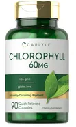 Chlorophyll Complex Capsules | 60mg | 90 Pills | With Copper - 2