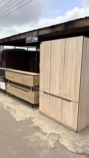 Wardrobe and TV Stand Set