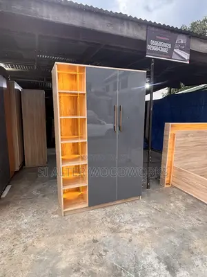 2-in-1 Shelving Wardrobe with Light