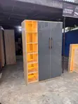 2-in-1 Shelving Wardrobe with Light - 3
