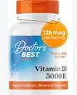 Doctor's Best Vitamin D3 5000IU, Non-GMO - 1