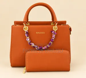 Women's Black Handbag and Wallet Set