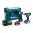 Makita 18V Cordless Twin Pack with 3 x 3Ah Batteries & 216 Accessories - 2