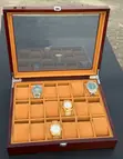 Original Cherry Wood Watch Box - 3 Slots - 3