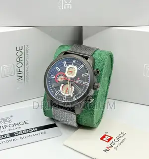 Naviforce Gunmetal Mesh Sport Watch