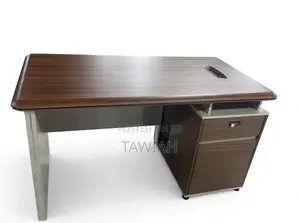 Modern Executive Office Desk - Walnut