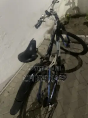 Black and Blue Mountain Bicycle