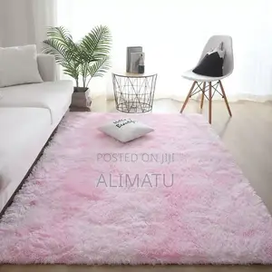 Fluffy Pink Rug - Brand New