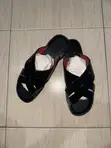 La Black Double Cross Sandals for Men - 3