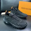All Black Louis Vuitton LV Tatic Knit Sneakers - 1