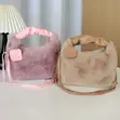 Ladies Fluffy Fur Shoulder Bag - 2