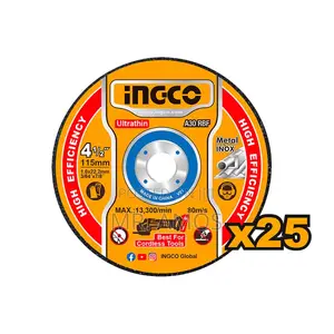 25pcs Ultra-Thin Metal Cutting Disc Set - INGCO