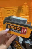 INGCO 1200W Cordless Angle Grinder Kit (20V, 5.0Ah Batteries) - 5