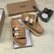 Strap Suede UGG Slide Sandals - 4