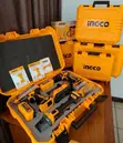 INGCO Cordless 1200W Angle Grinder, Impact Drill & Wrench Set - 2