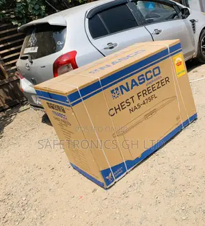 Nasco 400L Chest Freezer (Black) - NAS-475FL