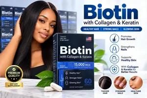 Biotin Supplement for Hair Growth, Nails & Skin