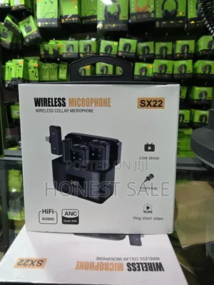 SX22 Wireless Double Lapel Microphone for iPhone/Android