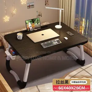 Foldable Study Table with Drawer