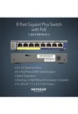 NetGear 8-Port PoE Gigabit Ethernet Plus Switch (GS108PEv3) - 1