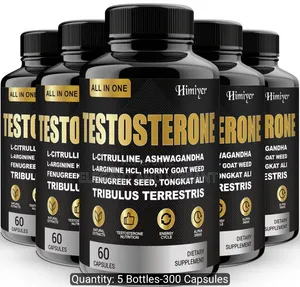 Testosterone Capsules for Men with Tongkat Ali & Horny Goat Weed