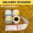 Delivery Stickers 60x120mm - 2