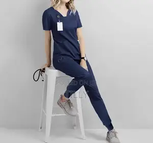 2pcs Medical Scrubs Set