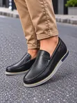Clarks Men's Black Leather Loafers (Sizes 39-46) - 1