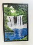 Hand-Painted Waterfall and Forestation Artwork - 3
