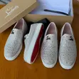 Christian Louboutin Crystal & Rhinestone Slip-on Loafers - 3