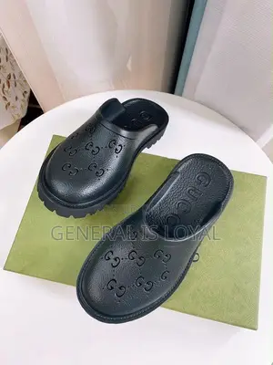 Gucci GG-Monogram Platform Clogs