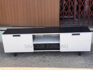 Brand New OMEGA TV Stand - White & Black
