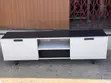 Brand New OMEGA TV Stand - White & Black - 2