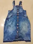 Dungarees Jeans Dress - Size 38 - 1