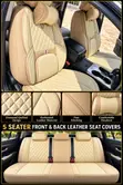 Original Leather 5 Seater Car Seat Covers - 2