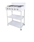 Nasco 5-Burner Gas Cooker (White) - 1