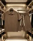 Zagna Linen Top and Shortsleeve Set - 2