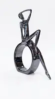Modern Silver Abstract Lady Sculpture - 1