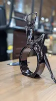 Modern Silver Abstract Lady Sculpture - 2