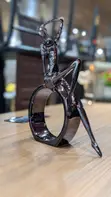 Modern Silver Abstract Lady Sculpture - 3