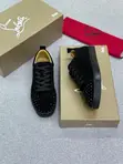 Christian Louboutin Louis Junior Spikes Black Sneakers - 2